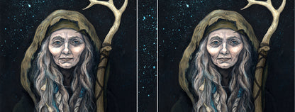 The wrap image of the mug. The design is repeated on each side of the mug, with a thin line of starlight in the centre.