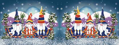 Wrap design of mug. The design is repeated once around the mug.