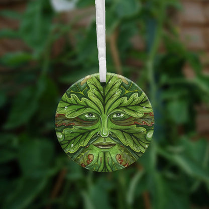Ceramic Ornament - Green Man (2-pack)